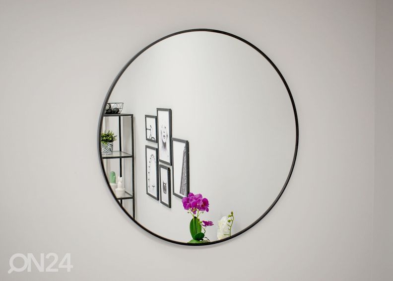 Зеркало, чёрное Ø60 cm увеличить