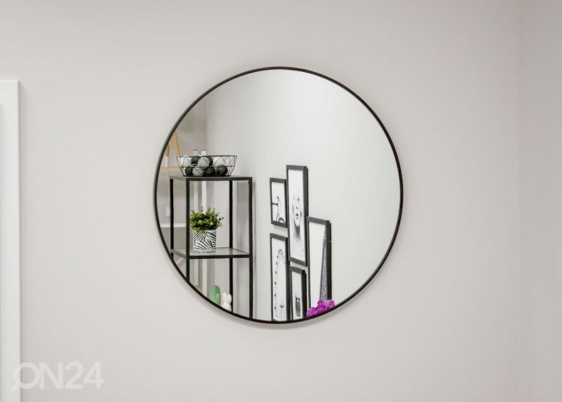 Зеркало, чёрное Ø60 cm увеличить