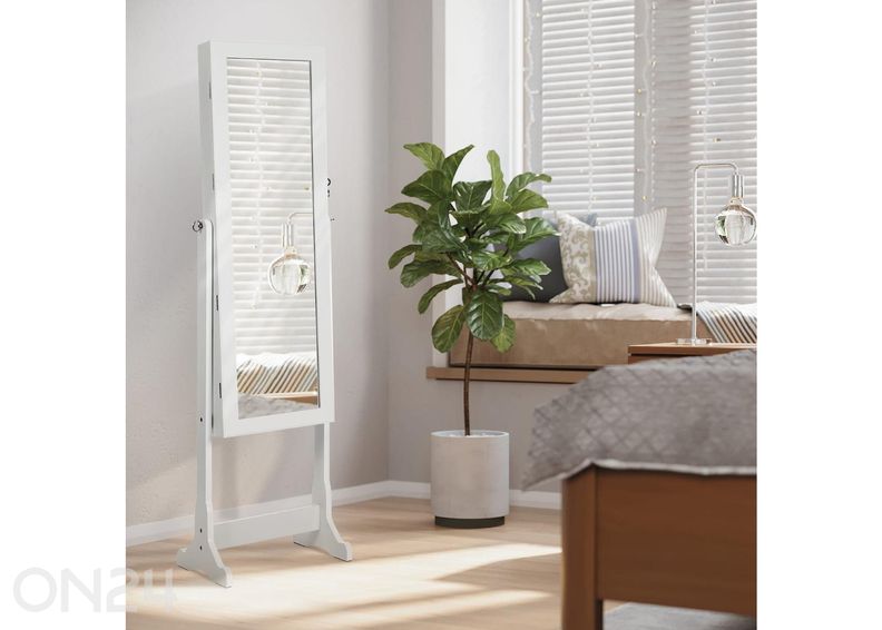 Зеркальный шкаф для украшений увеличить