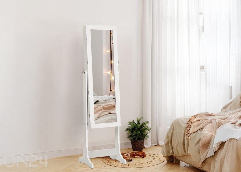 Зеркальный шкаф для украшений увеличить