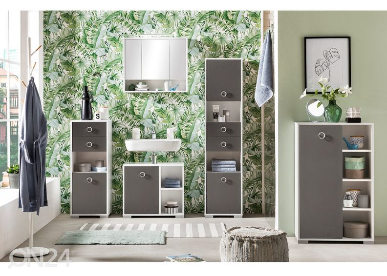 Зеркальный шкаф с LED-освещением Kimi увеличить