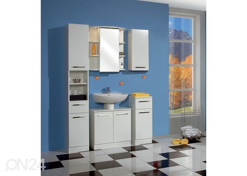 Зеркальный шкаф с LED-светильником 33-II увеличить