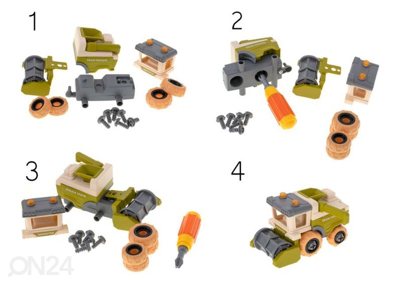 Игра в ферму со складными машинами увеличить