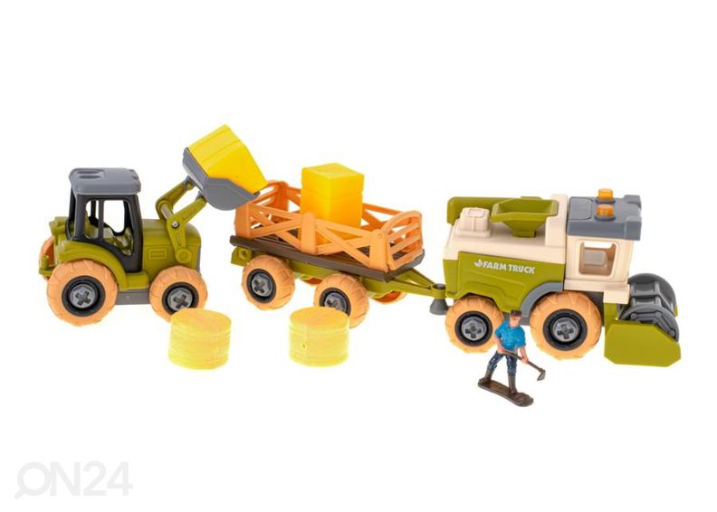 Игра в ферму со складными машинами увеличить