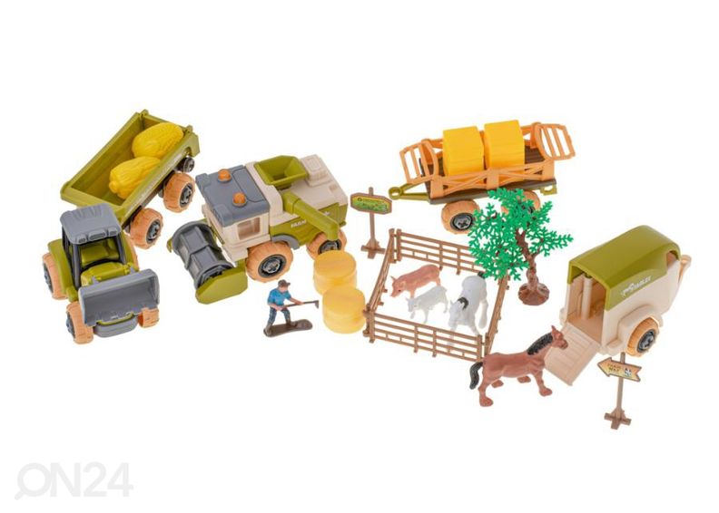 Игра в ферму со складными машинами увеличить