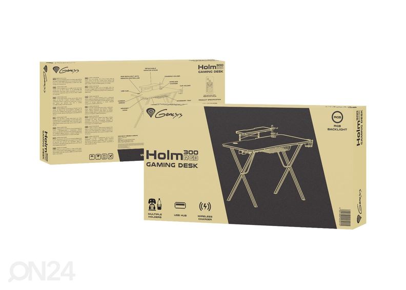 Игровой стол Genesis Holm 300 RGB, черный увеличить