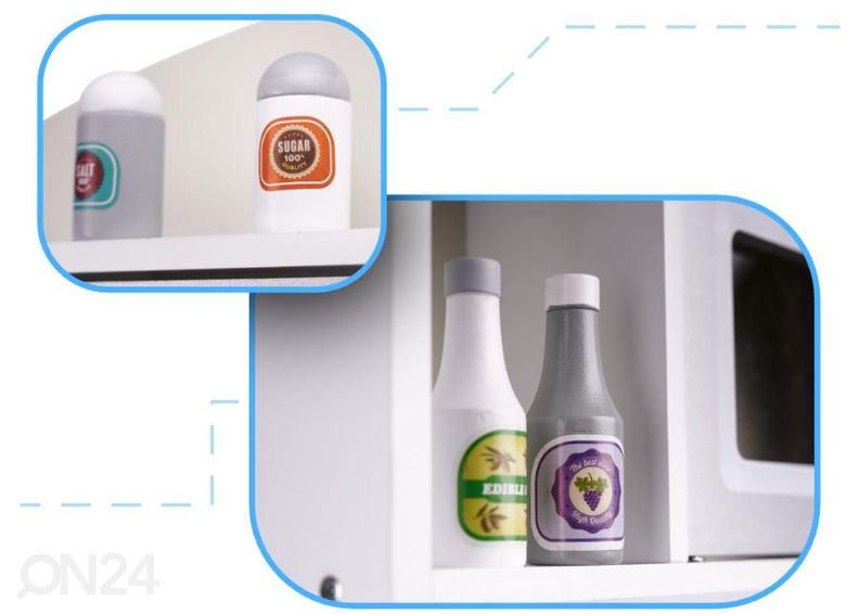 Игрушечная кухня с аксессуарами 85 см белая увеличить