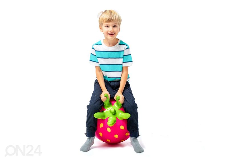 Игрушка-попрыгун Jumpy Fruits Клубничка розовая увеличить