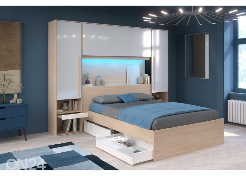 Изголовье кровати-шкаф Bridge + LED увеличить