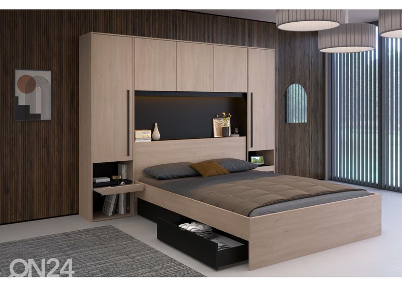 Изголовье кровати-шкаф Bridge + LED увеличить