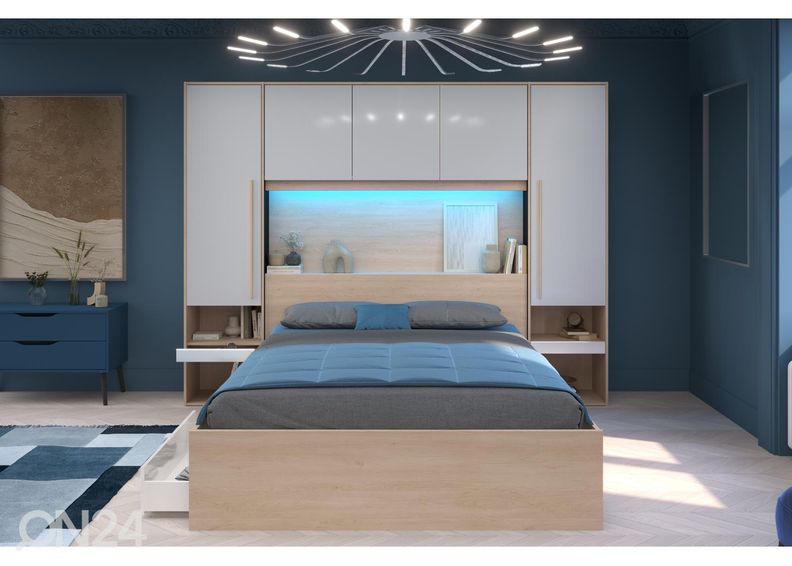 Изголовье кровати-шкаф Bridge + LED увеличить