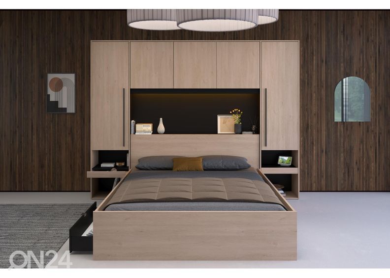 Изголовье кровати-шкаф Bridge + LED увеличить