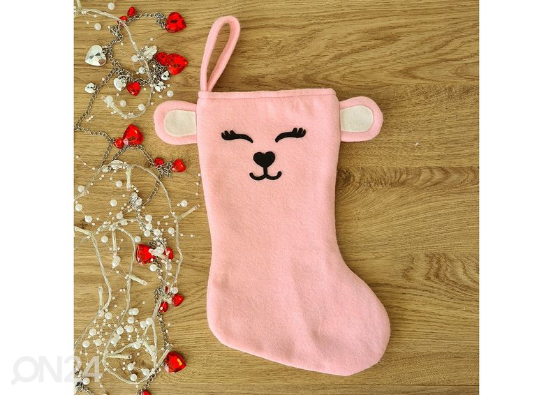 Именной рождественский носок Медведь увеличить