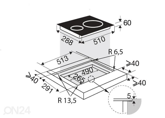 Индукционная варочная панель Brandt BPI1621UB увеличить