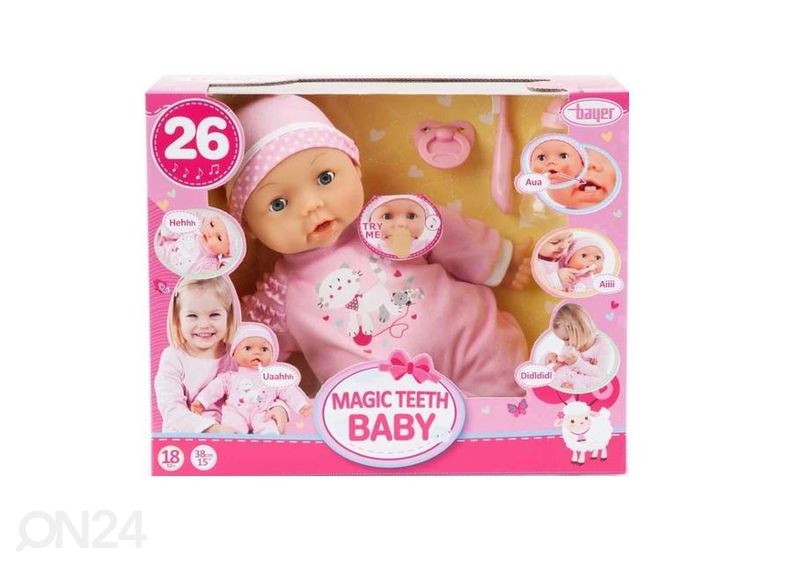 Интерактивная кукла Bayer Magic Teeth 38 см увеличить