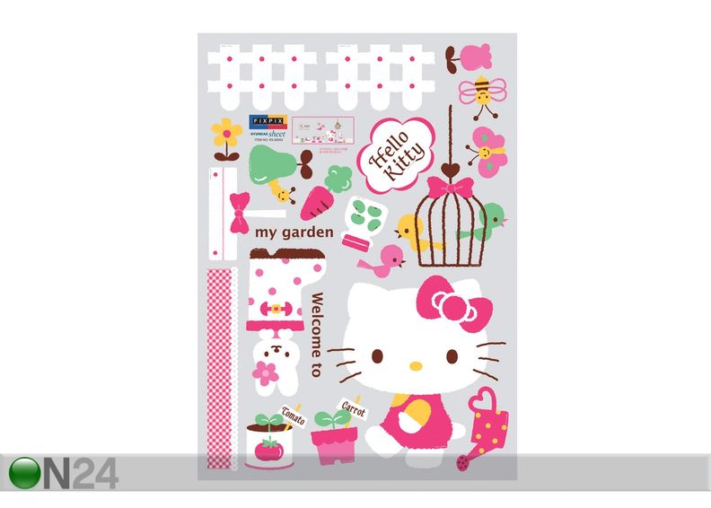 Интерьерная наклейка Сад Hello Kitty увеличить