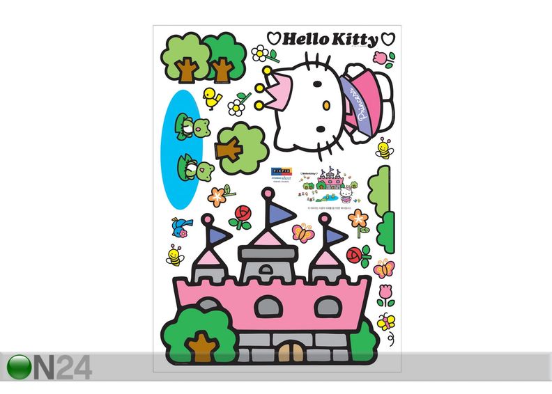 Интерьерная наклейка Hello Kitty Принцесса увеличить