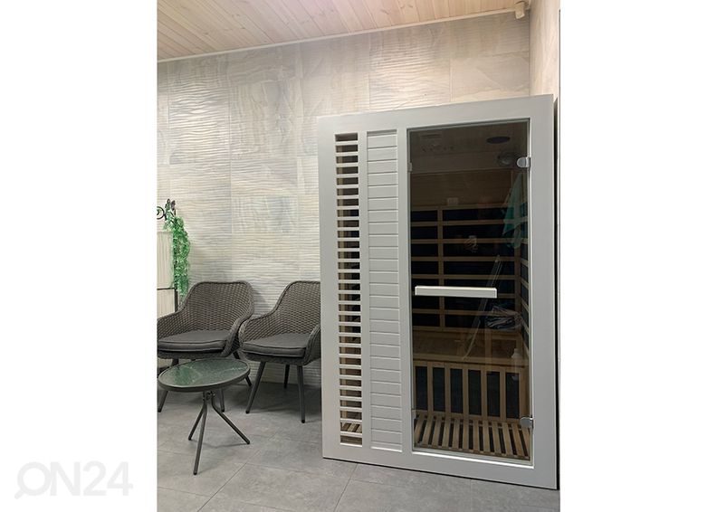 Инфракрасная сауна на двоих, белая увеличить