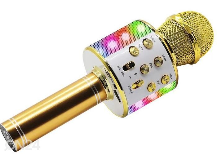 Караоке-микрофон с динамиком Manta MIC20GL, золотистый увеличить