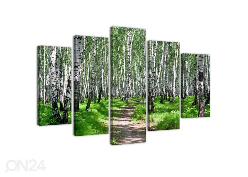 Картина из 5-частей Birch forest 100x70 см увеличить