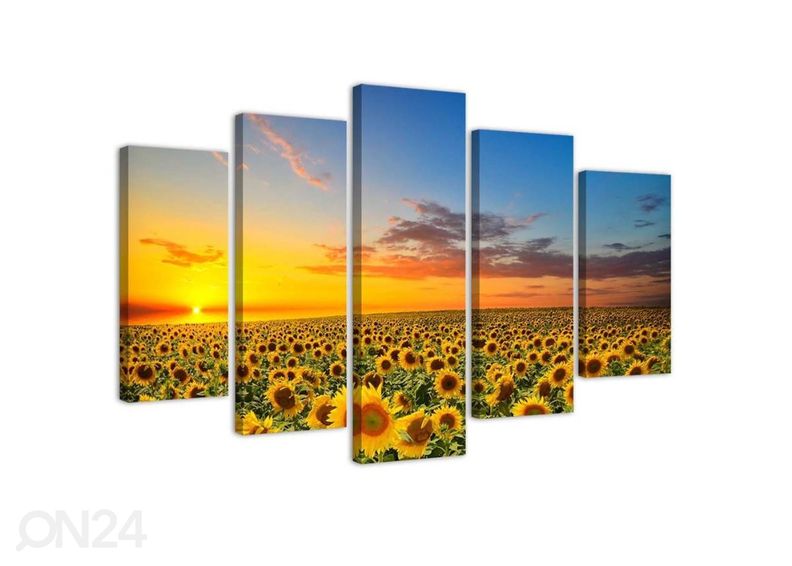 Картина из 5-частей Sunflowers in the meadow 200x100 см увеличить