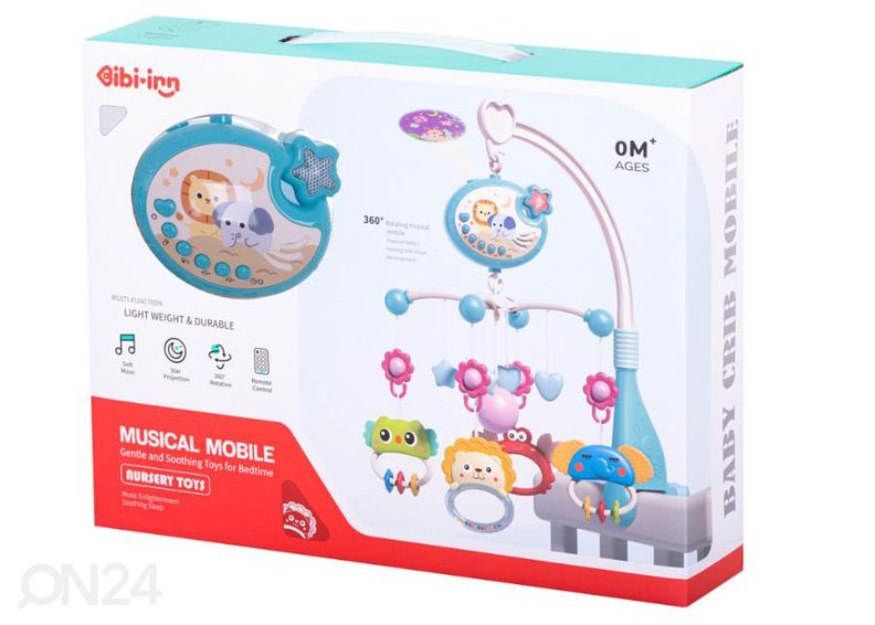 Карусель в кроватку со звездным проектором и музыкой увеличить