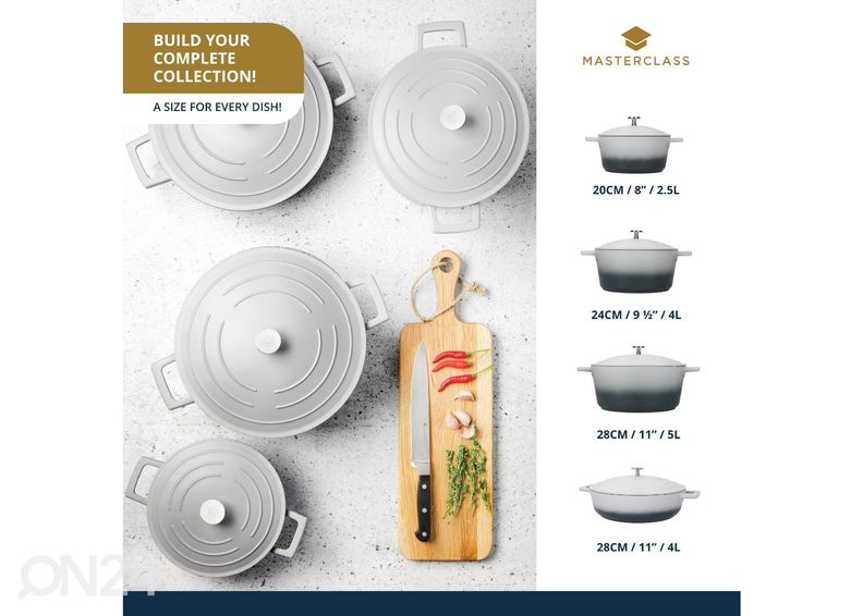 Кастрюля для тушения MasterClass 5 Л увеличить