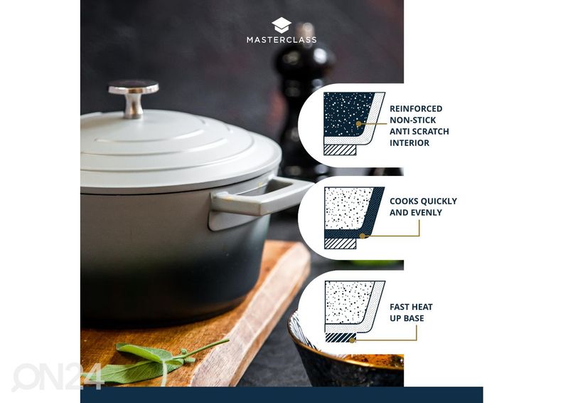 Кастрюля для тушения MasterClass 5 Л увеличить