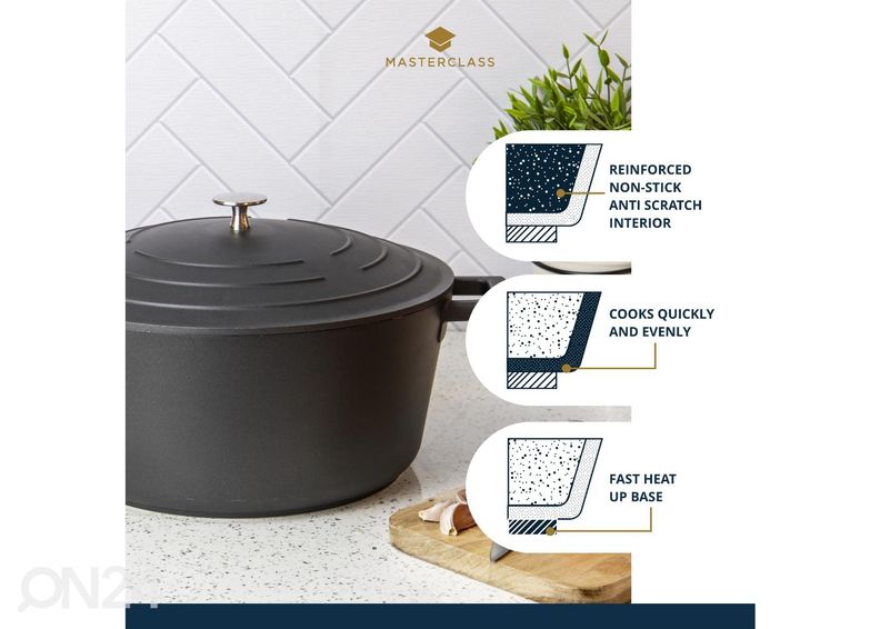 Кастрюля для тушения MasterClass 5 Л увеличить