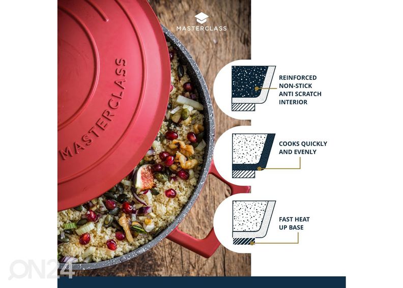 Кастрюля для тушения MasterClass 5 Л увеличить