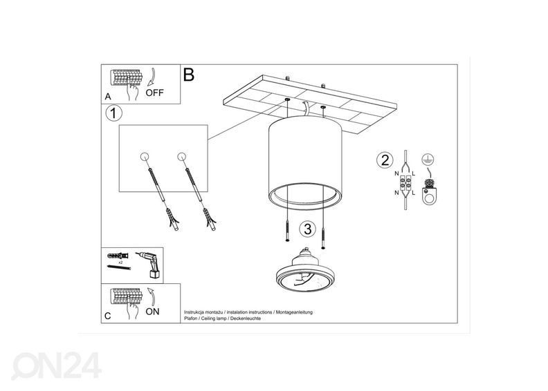 Керамический настенный светильник Kalu увеличить