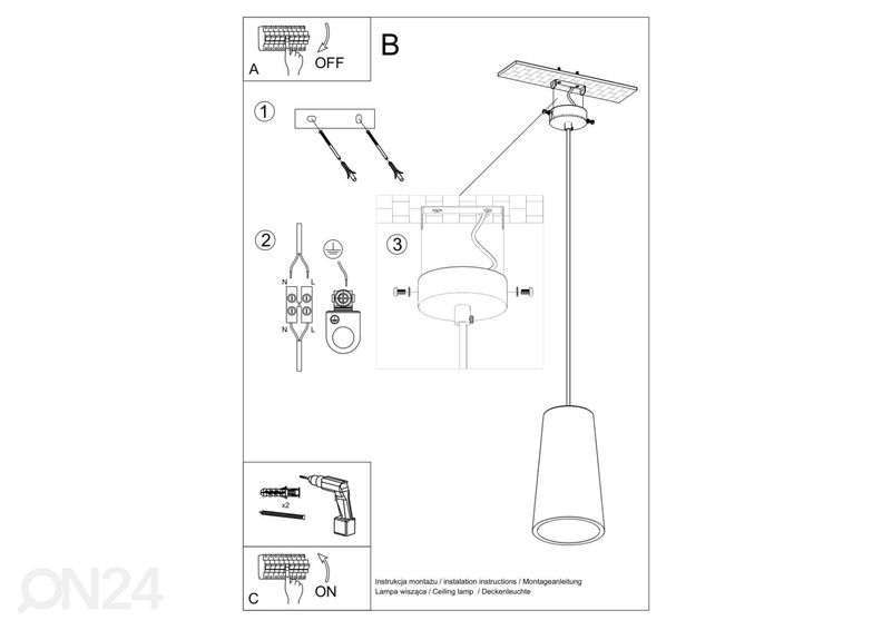 Керамический подвесной светильник Gulcan увеличить