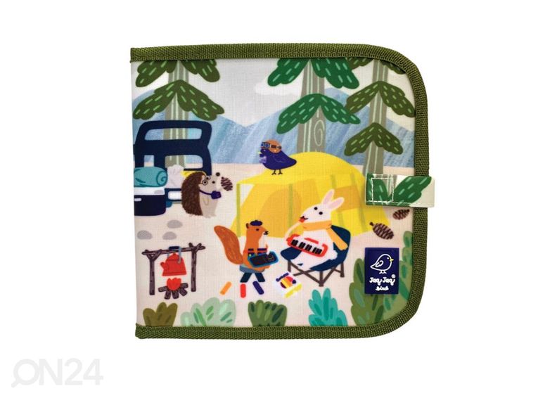 Книжка-раскраска с беспыльными мелками Jaq Jaq Bird Кемпинг 20x20 cm увеличить