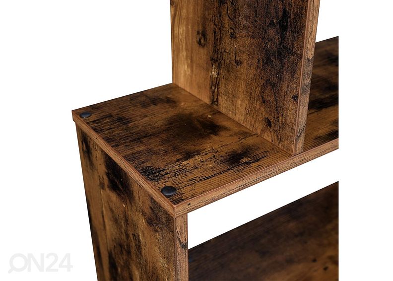 Книжная полка 190 cm, коричневый/чёрный увеличить