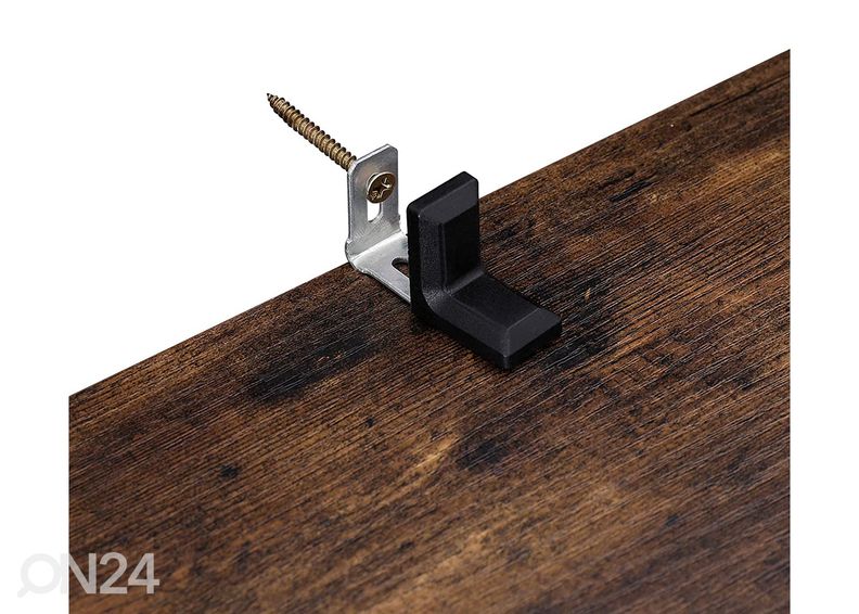 Книжная полка 190 cm, коричневый/чёрный увеличить