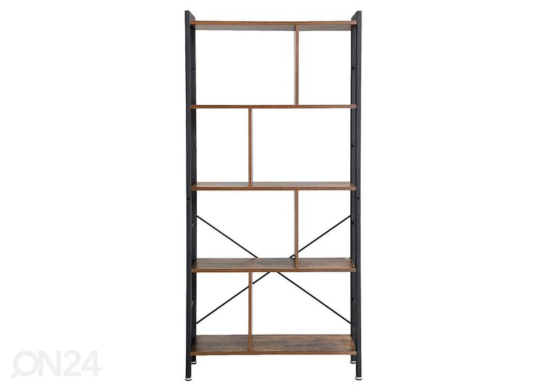 Книжная полка 74 cm, коричневый/чёрный увеличить