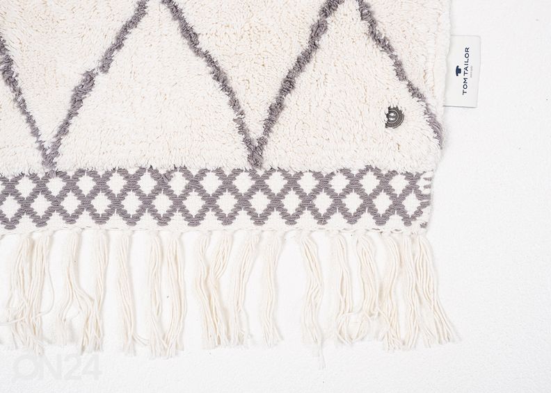 Ковер в ванную Tom Tailor Ethno Bath Ben 60x100 cm, белый/пёстрый увеличить