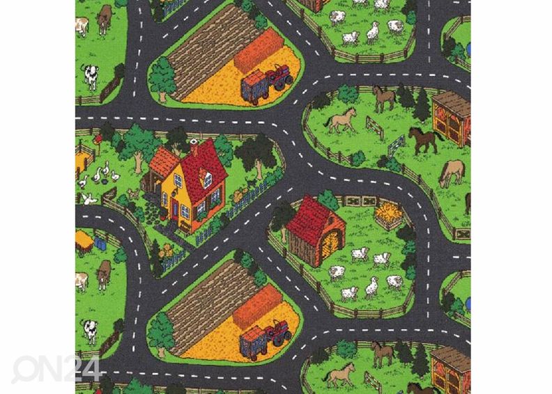Ковер в детскую комнату "Ферма" 133x133 см увеличить