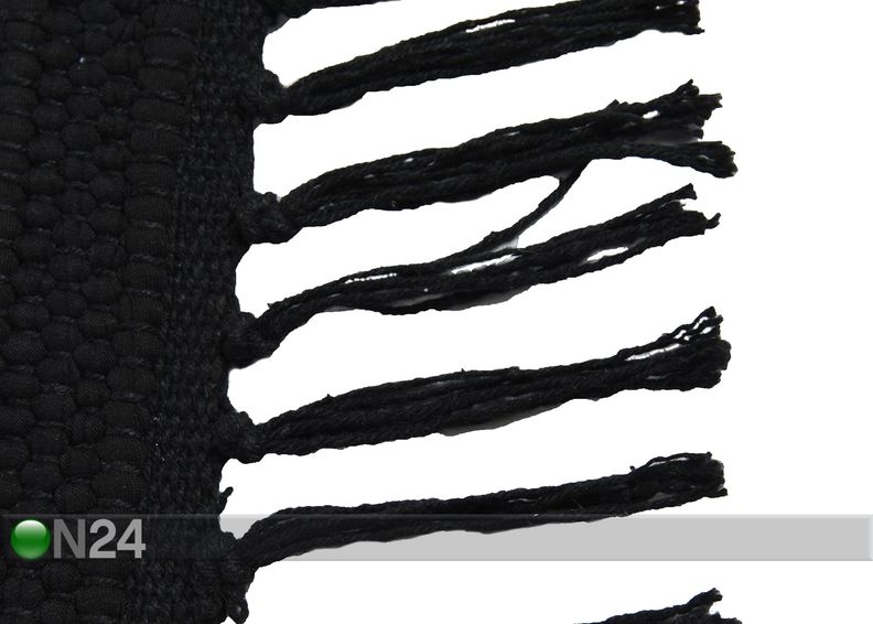 Ковер Happy Cotton Uni 60x120 см, черный увеличить