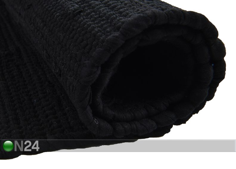 Ковер Happy Cotton Uni 60x120 см, черный увеличить