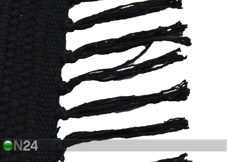 Ковер Happy Cotton Uni 70x140 см, черный увеличить