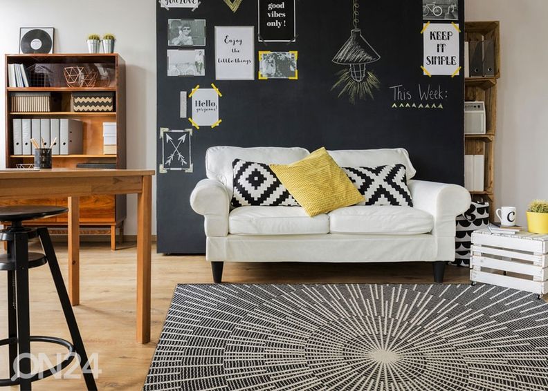 Ковер Raggi Ecru Black 155x230 см увеличить