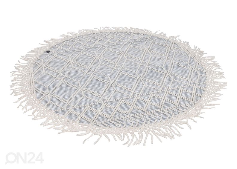 Ковер Tom Tailor Colored Macrame Ø140 см, синий увеличить