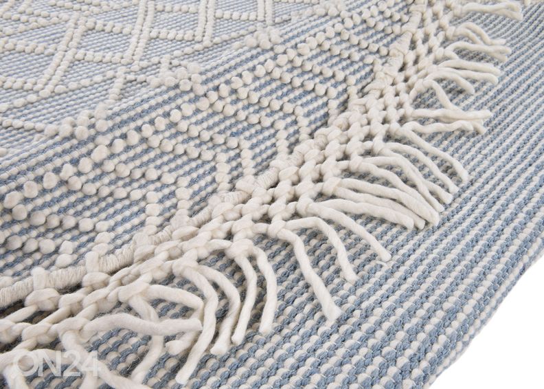 Ковер Tom Tailor Colored Macrame Ø140 см, синий увеличить