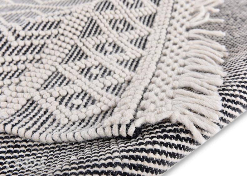 Ковер Tom Tailor Coloured Macrame, 65x135 см серый увеличить