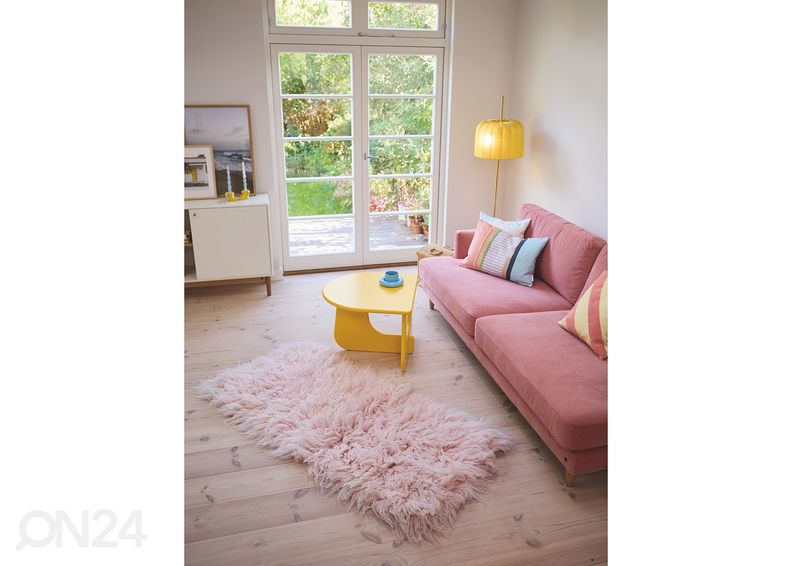 Ковер Tom Tailor Fluffy Uni 80x160 см, розовый увеличить