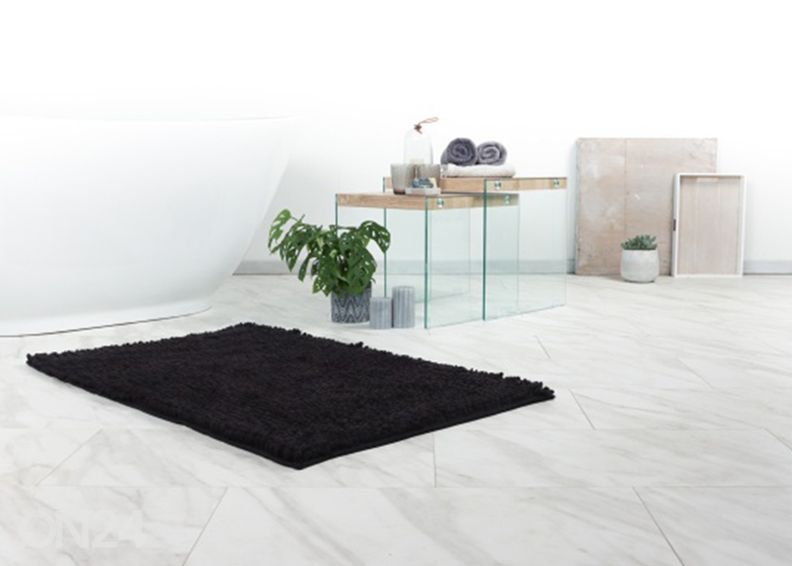 Коврик для ванной комнаты Fluffy Black 40x60 cm увеличить