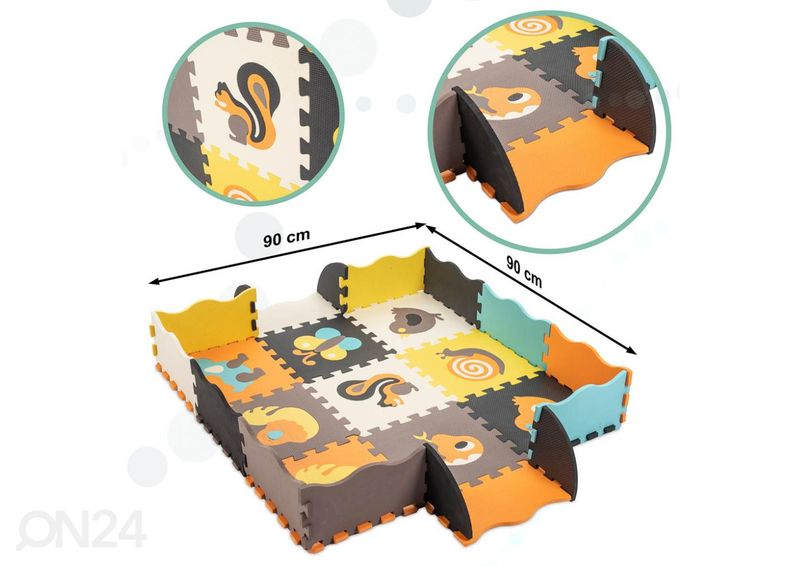 Коврик-пазл 25 шт 114x114 см увеличить