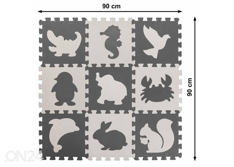 Коврик-пазл 9 шт 85х85 см увеличить