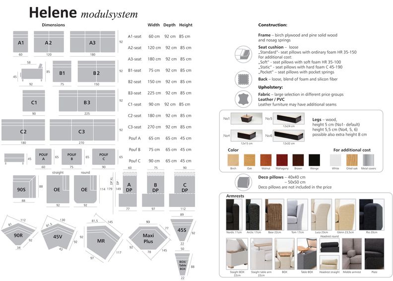 Кожаный угловой диван Helene увеличить